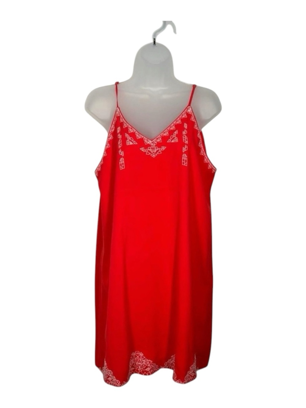 Blu Pepper Orange Boho Embroried Dress Size Large